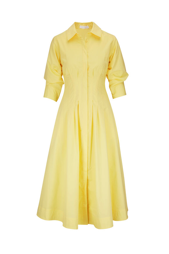 Jonathan Simkhai - Jazz Limoncello Cotton Poplin Midi Dress 