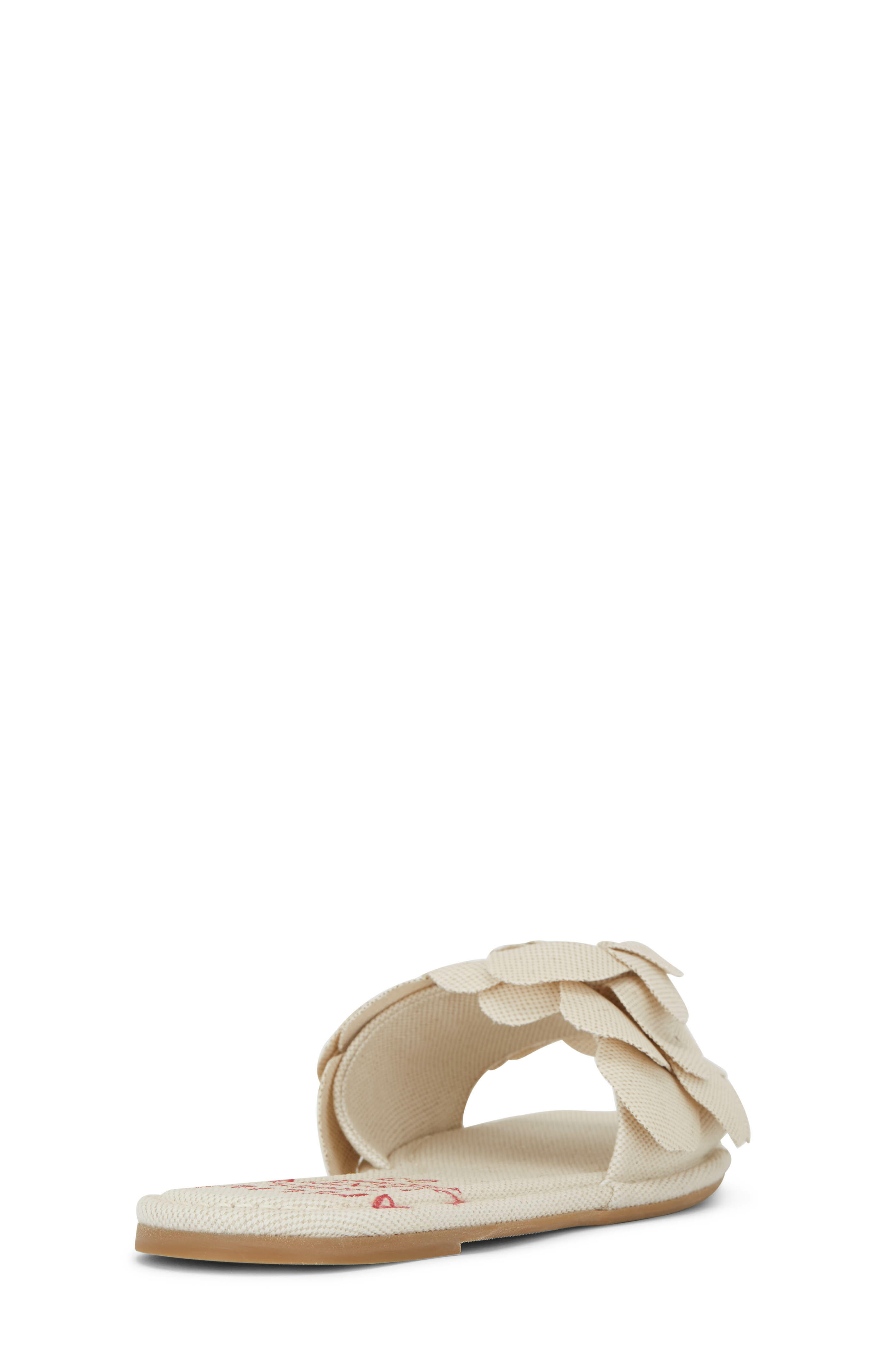 Valentino Garavani - Atelier 03 Rose Edition Natural Canvas Flat Slide