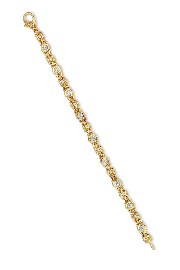 Aaron Henry 18k Yellow Gold Diamond Celebration Bracelet - view 2
