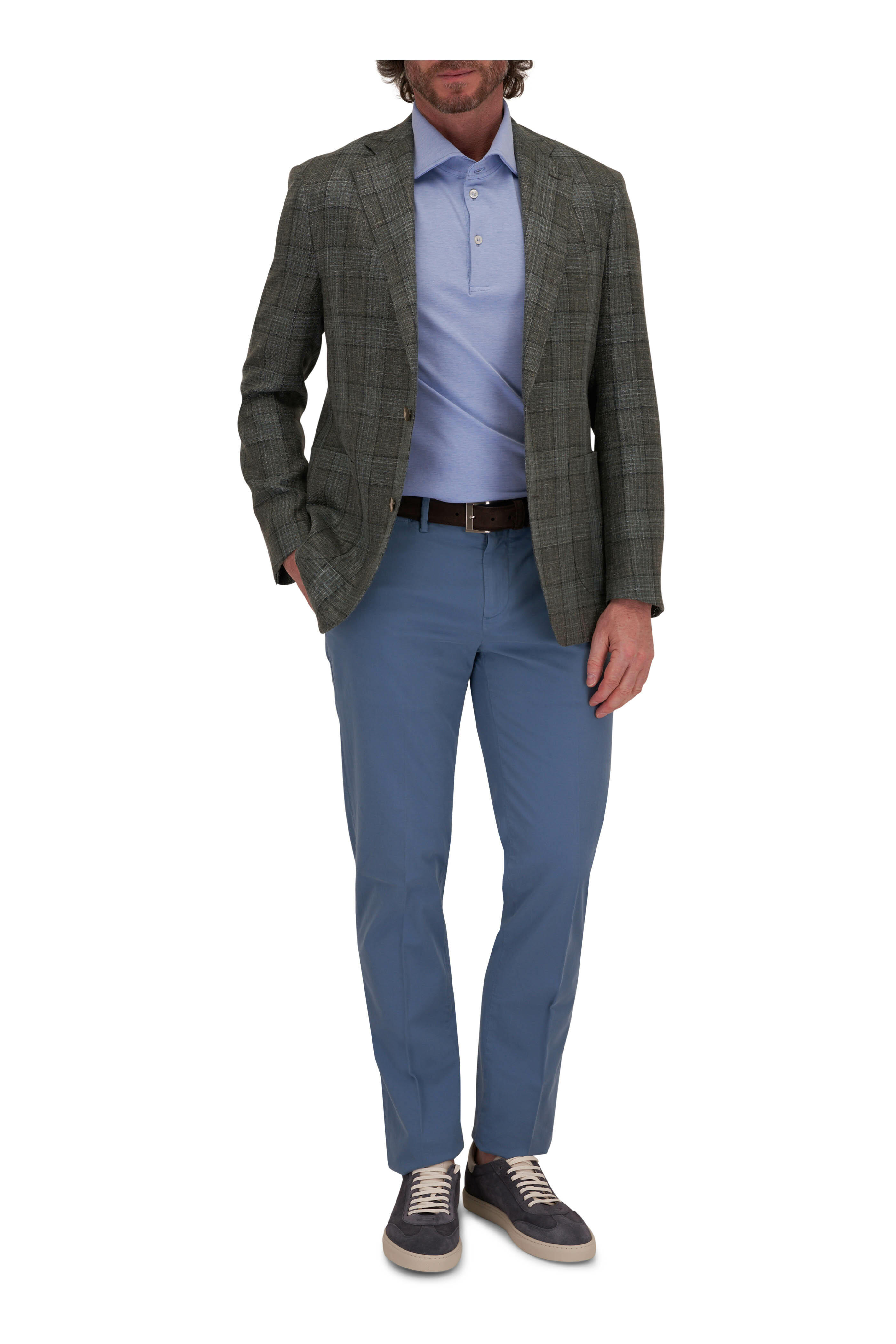 Atelier Munro - Green Tonal Plaid Wool-Blend Sport Coat