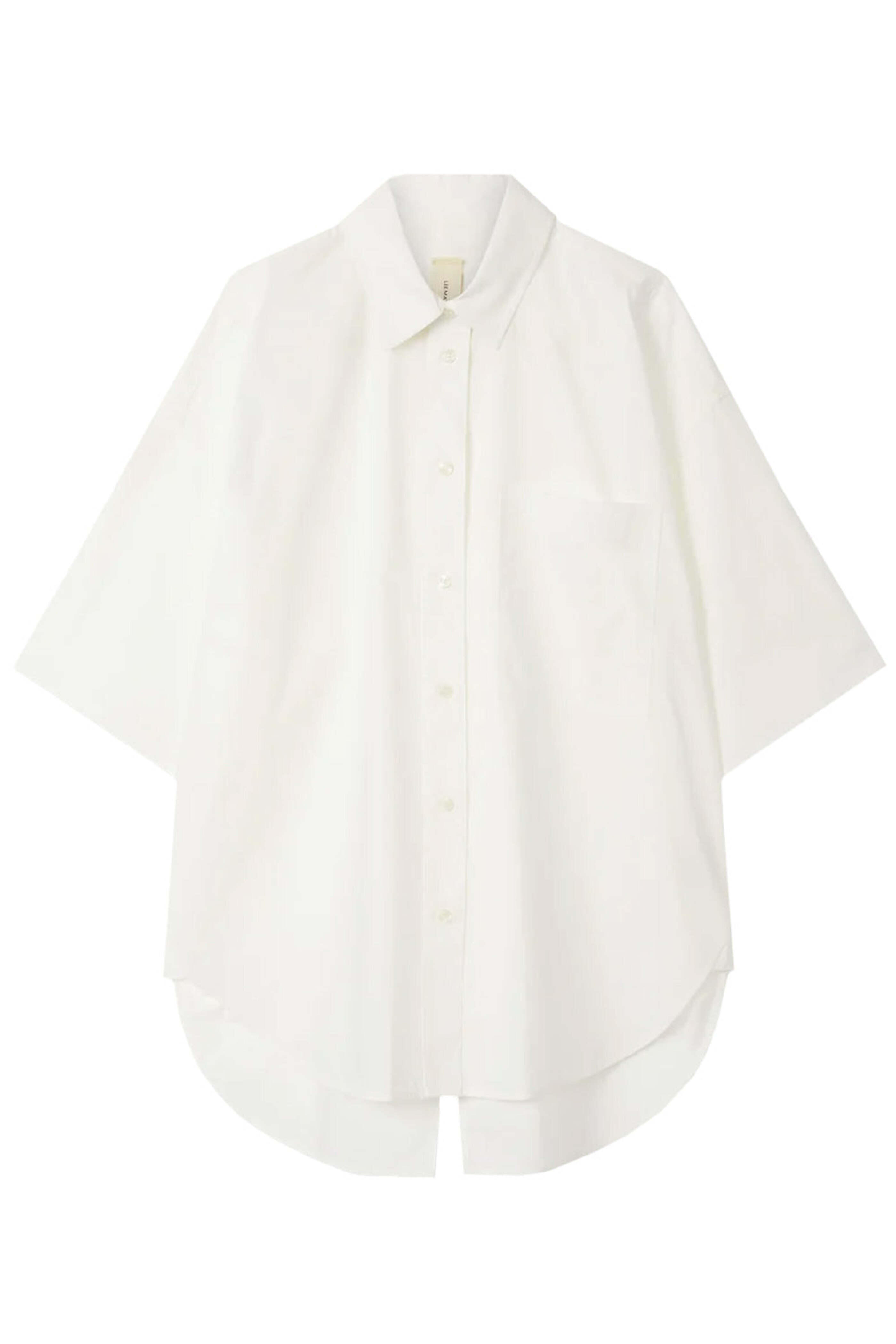 Lee Mathews - Natural Poplin Short Sleeve LM Shirt