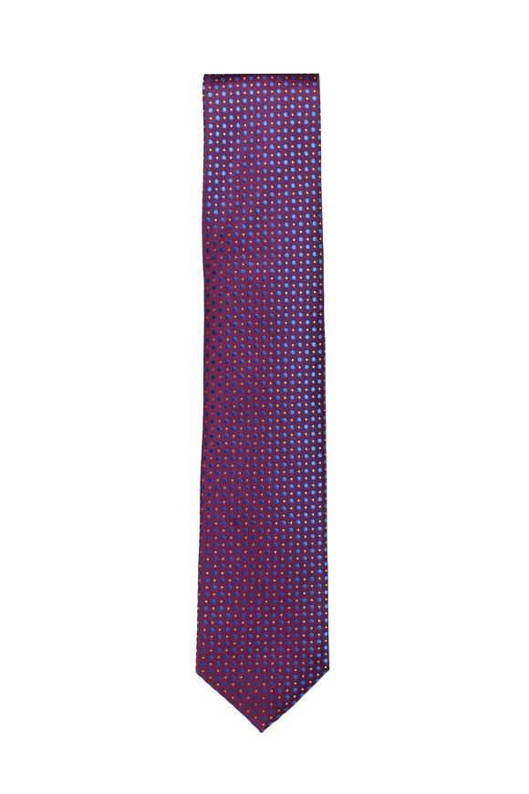 Momas Purple Geometric Necktie