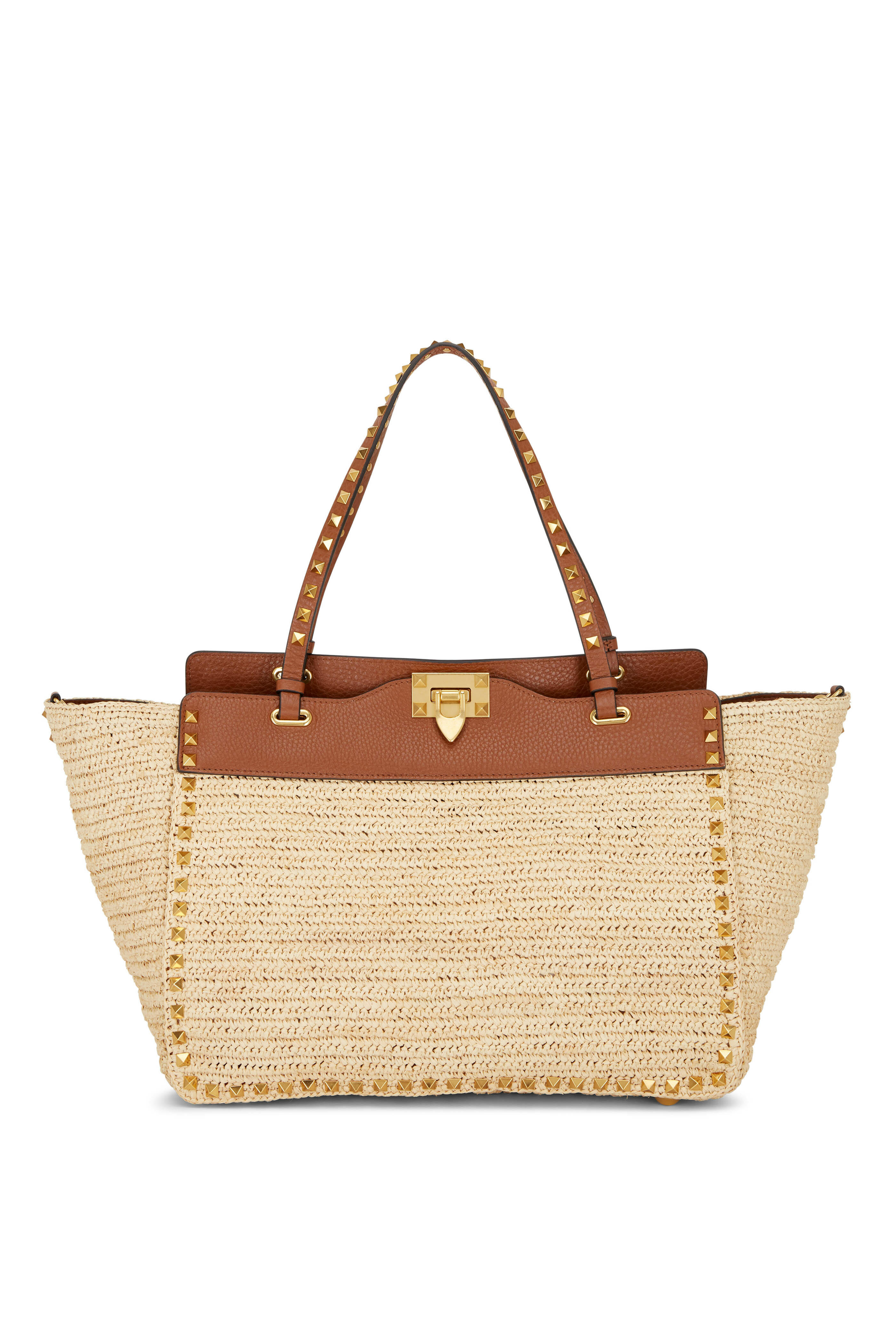 Valentino Medium Garavani Tote Bag, Natural