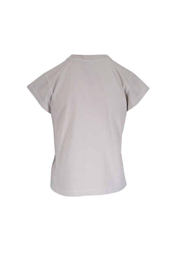 Agolde Bryce Bone Cotton Cap Sleeve T-Shirt - view 2