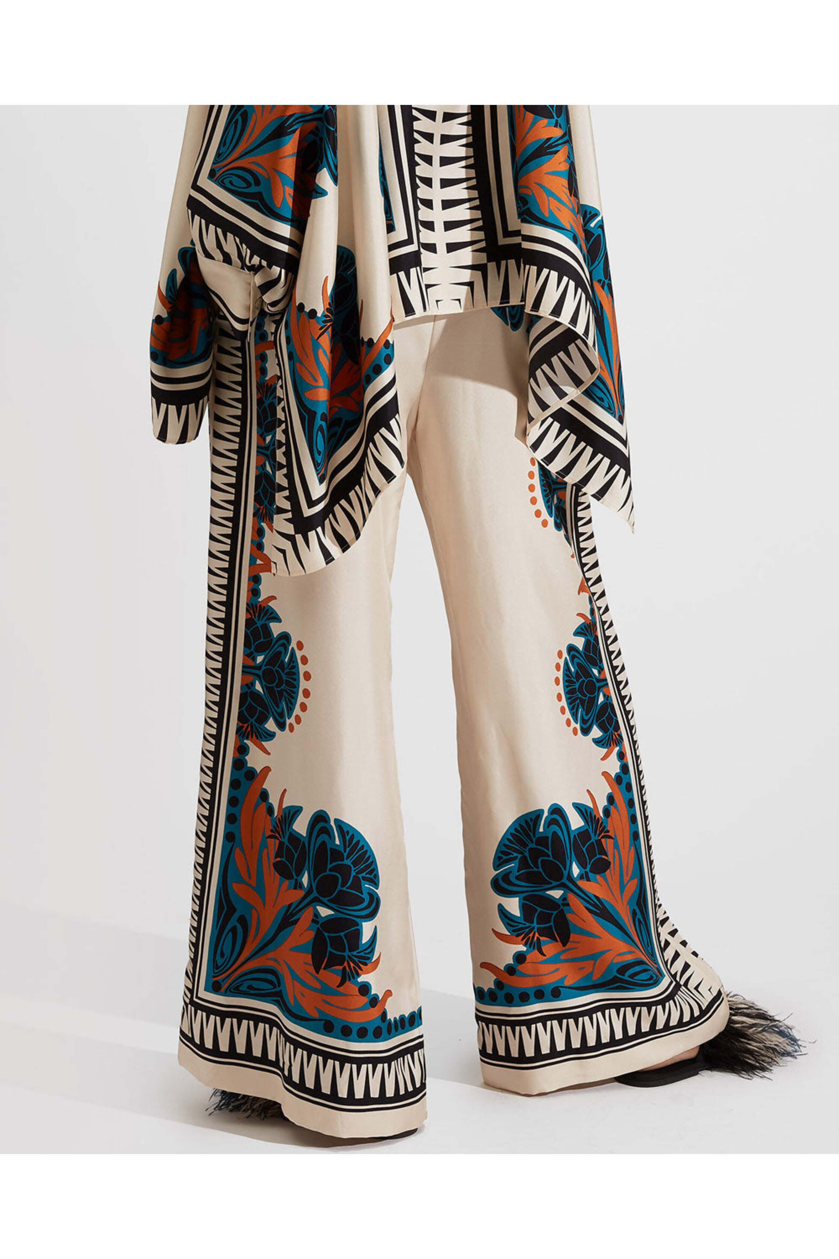 La DoubleJ - Florence Placée Palazzo Pants in Silk Twill