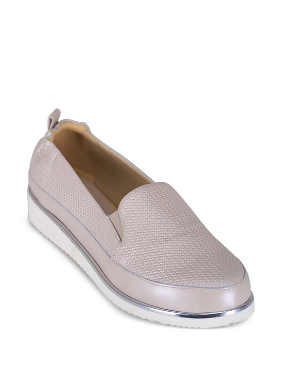 Ron White Nellaya Pearl Oyster Woven Calfskin Loafer - view 6