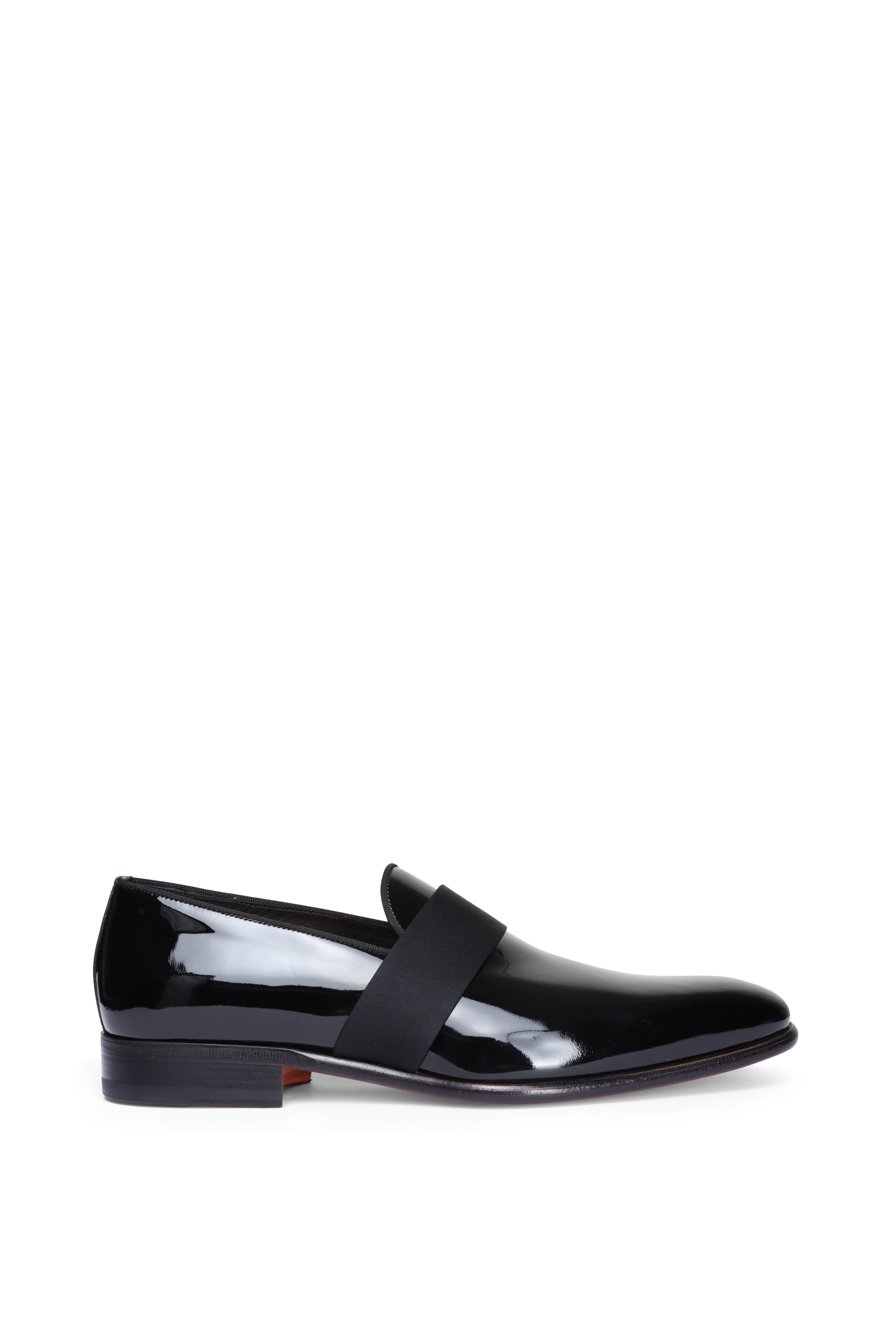 Santoni - Isomer Black Patentee Leather Dress Shoe - view 2