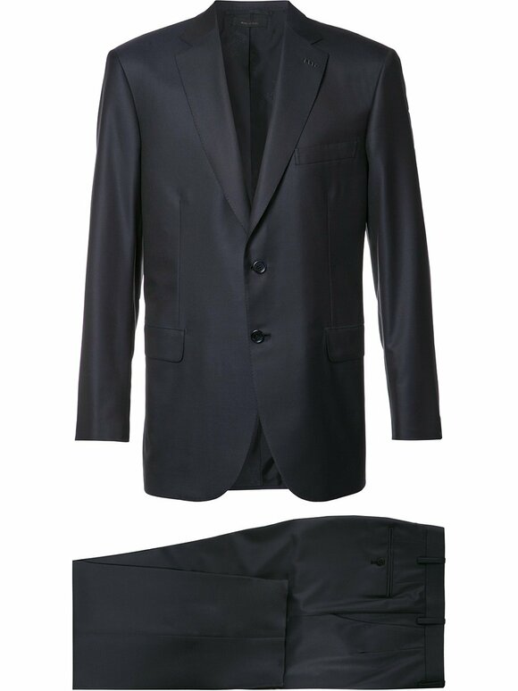 Brioni - Solid Navy Blue Wool Suit  