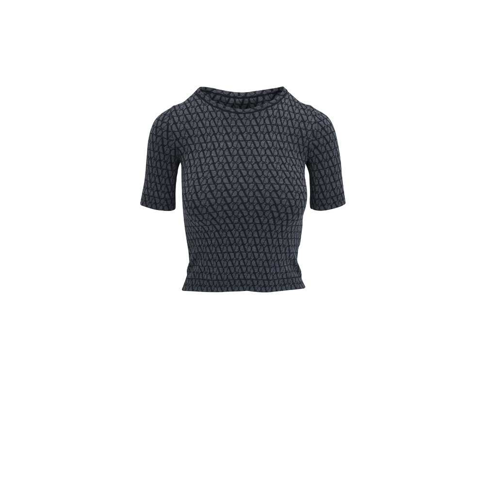 タグ付き未使用　Short Sleeve Knit Pullover Valentino - Toile Iconographe Wool Short Sleeve Knit Top