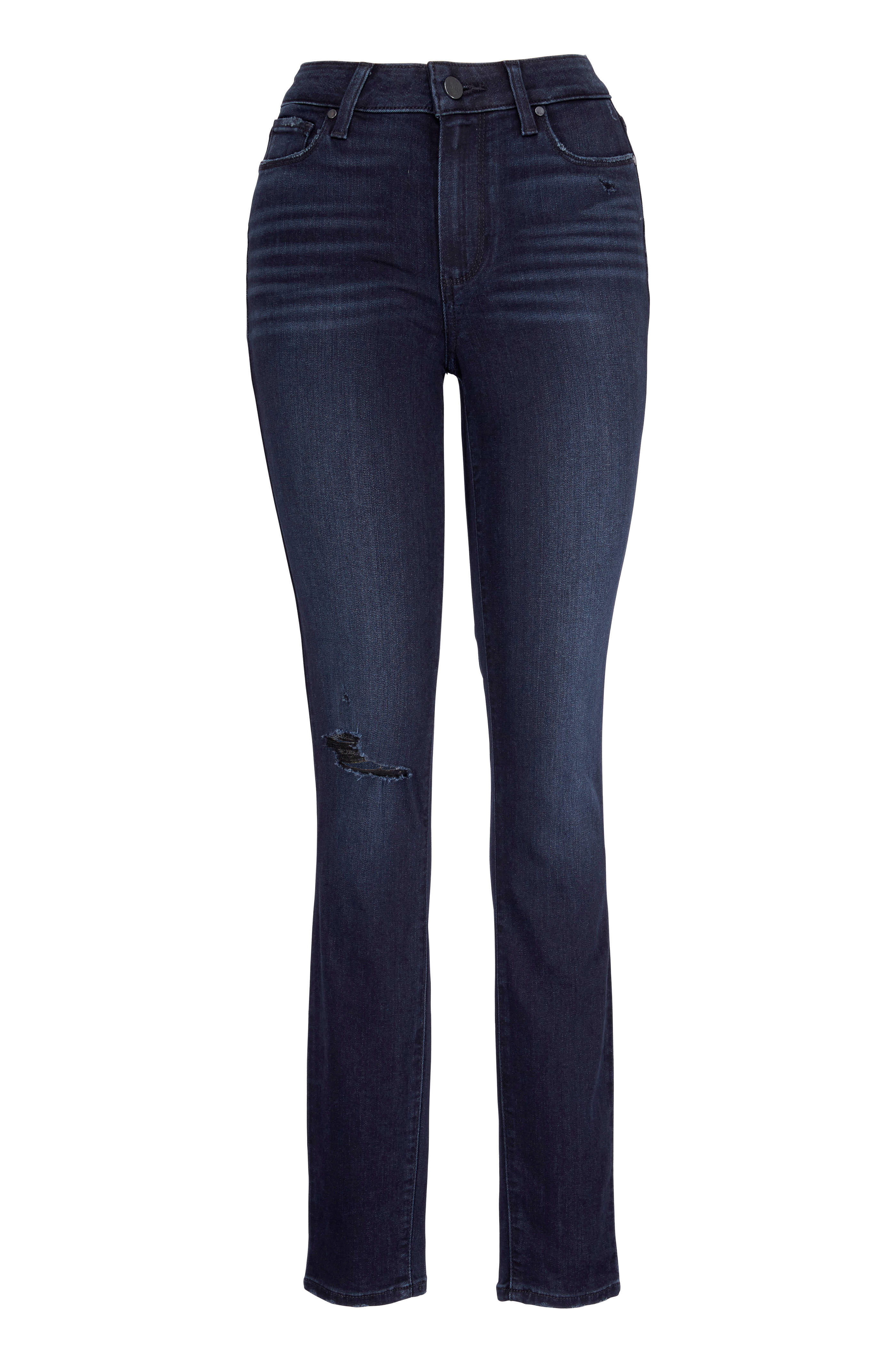 Paige - Hoxton Black High-Rise Ultra Skinny Jean