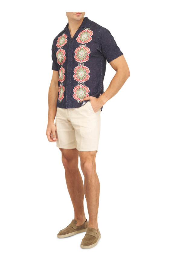 Orlebar Brown Norwich Chai Linen Shorts - view 5