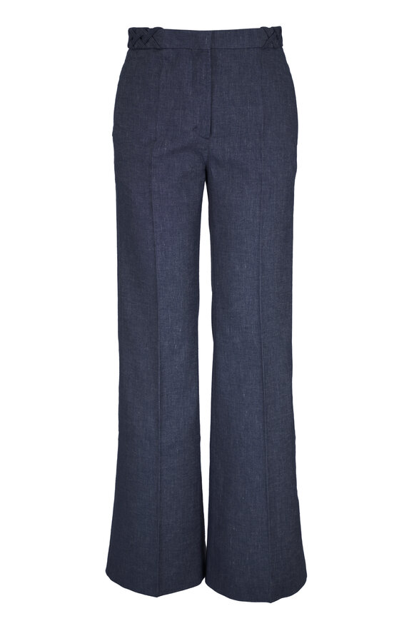 Dorothee Schumacher Fluid Denim Blue Flare Pant - view 1