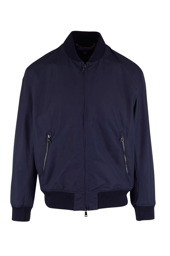 Nylon Bomber Jacket Purple -  Canada