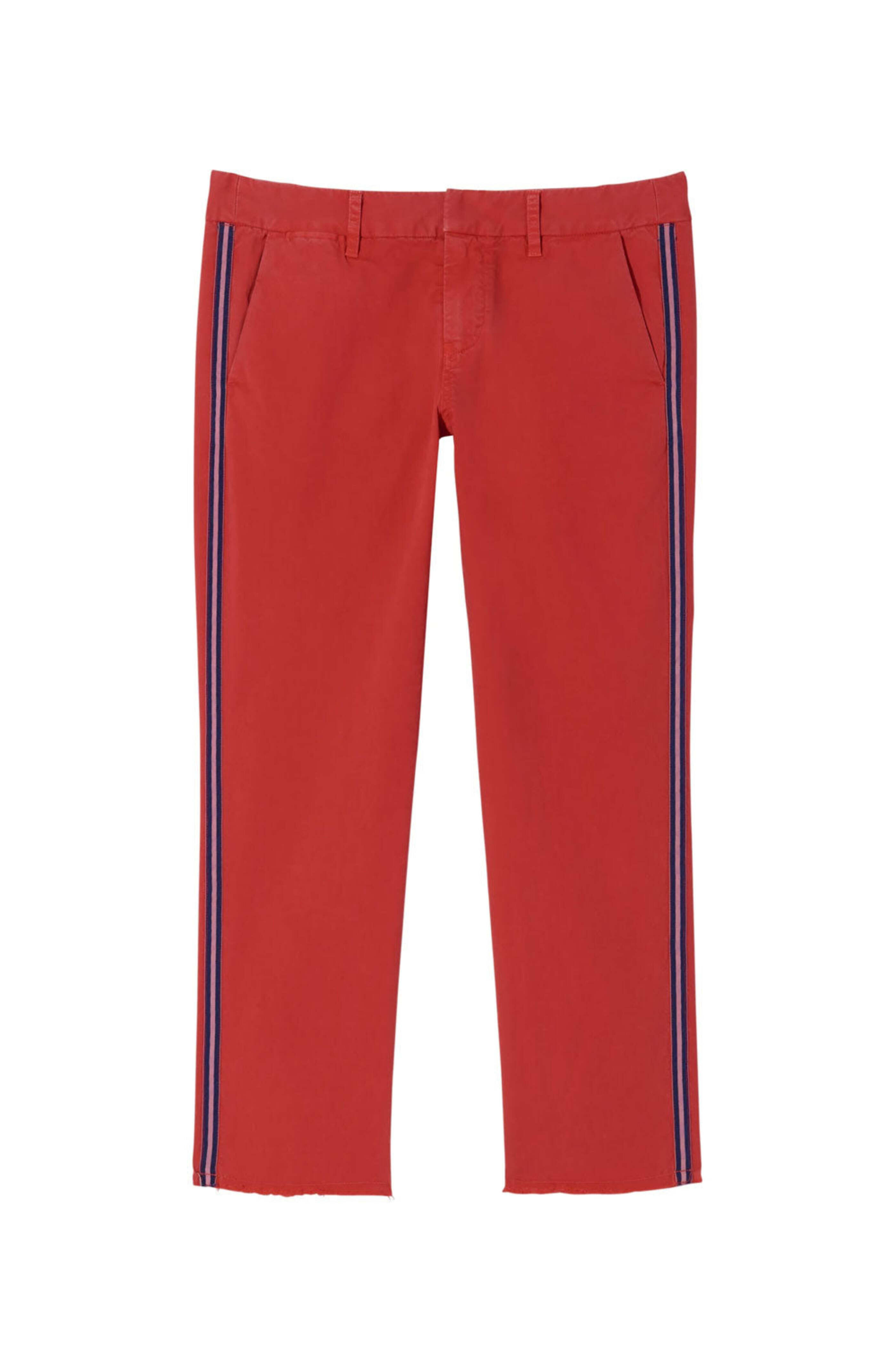 Nili Lotan - Sun Faded Red East Hampton Pant With Tape