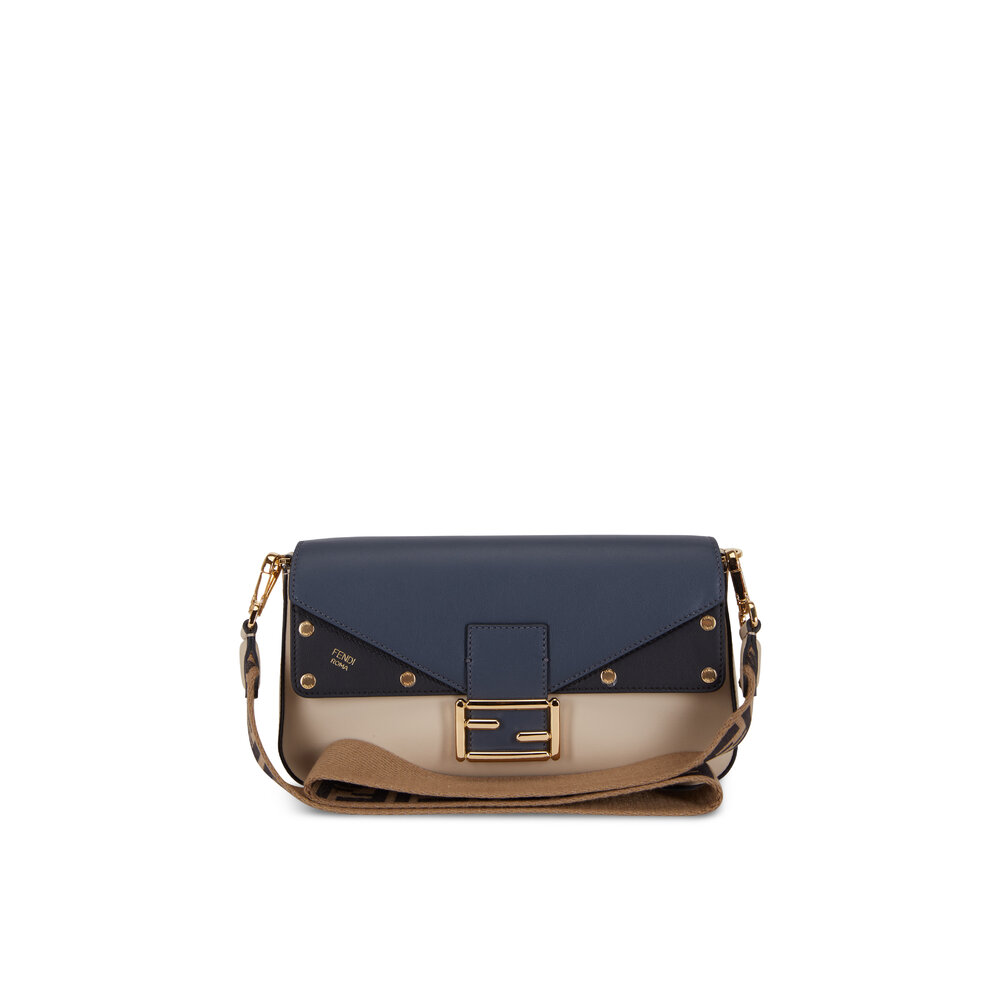 ショルダーバッグ・ポシェット FENDI Women Shoulder Bags 8BS098 AUPX 1 BLUE Fendi Blue Denim Zucca Print Large Mia Shoulder Bag - 8BR616