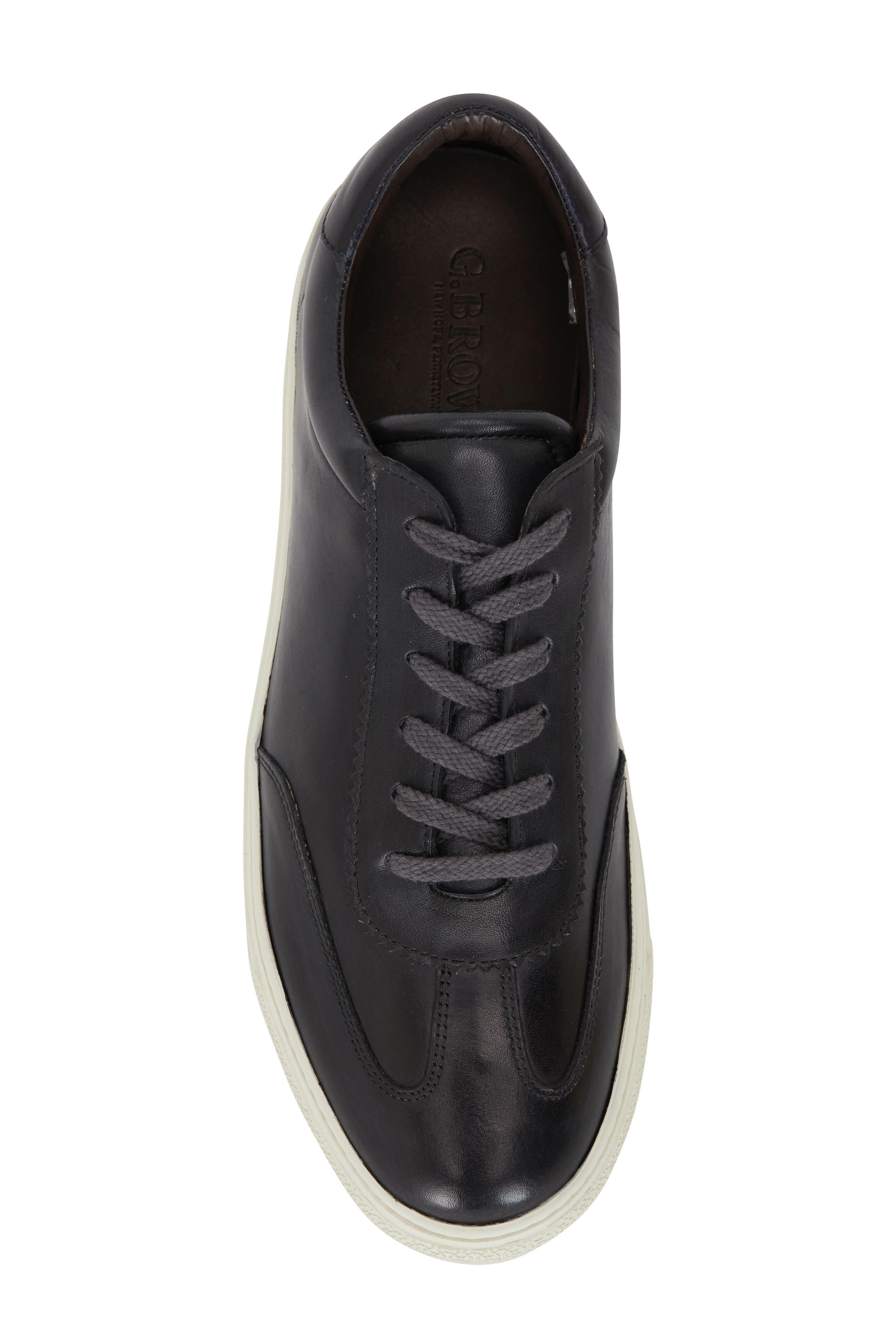 G Brown - Flight 813 Smoke Leather Sneaker | Mitchell Stores