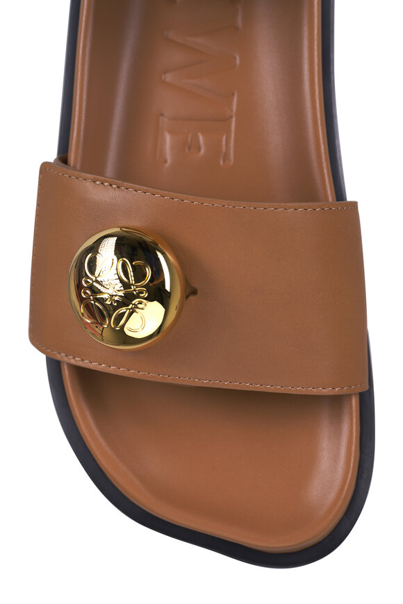 Loewe Oak Pebble Fussbett Leather Sandal - view 6