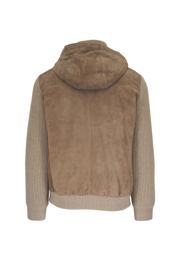 Gimos Tan Mixed Media Coat - view 2