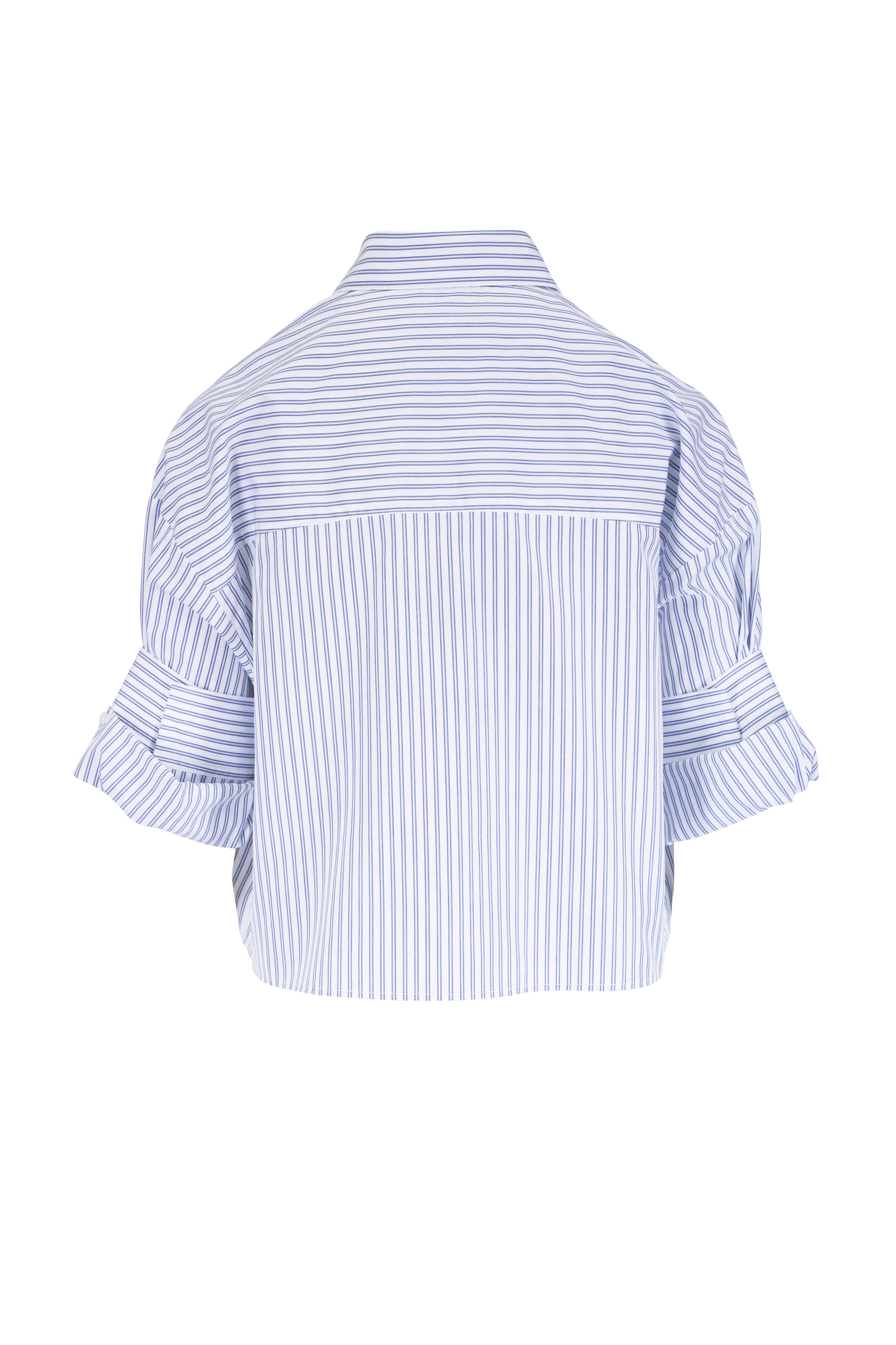 TWP - Next Ex Blue & White Stripe Shirt - view 3