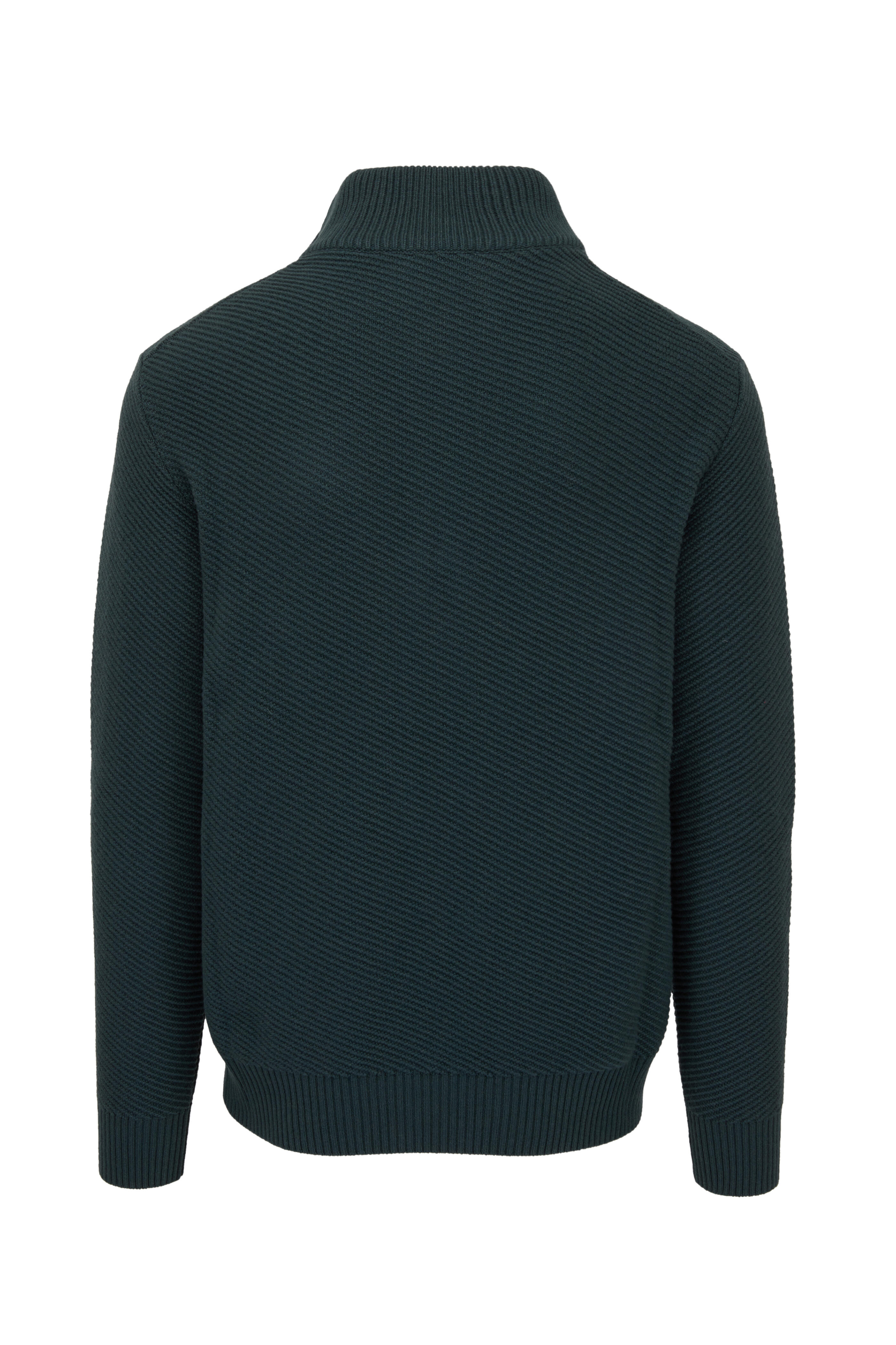Loro Piana - Harvey Killenny Green Cashmere Quarter Zip