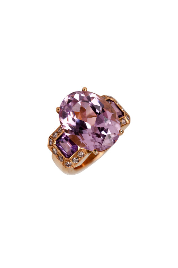 Frank Ancona - Kunzite & Purple Sapphire Statement Ring