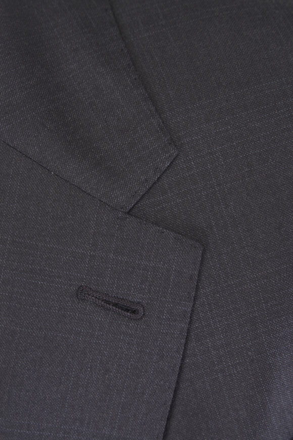 Zegna Trofeo Dark Gray Overcheck Suit - view 3