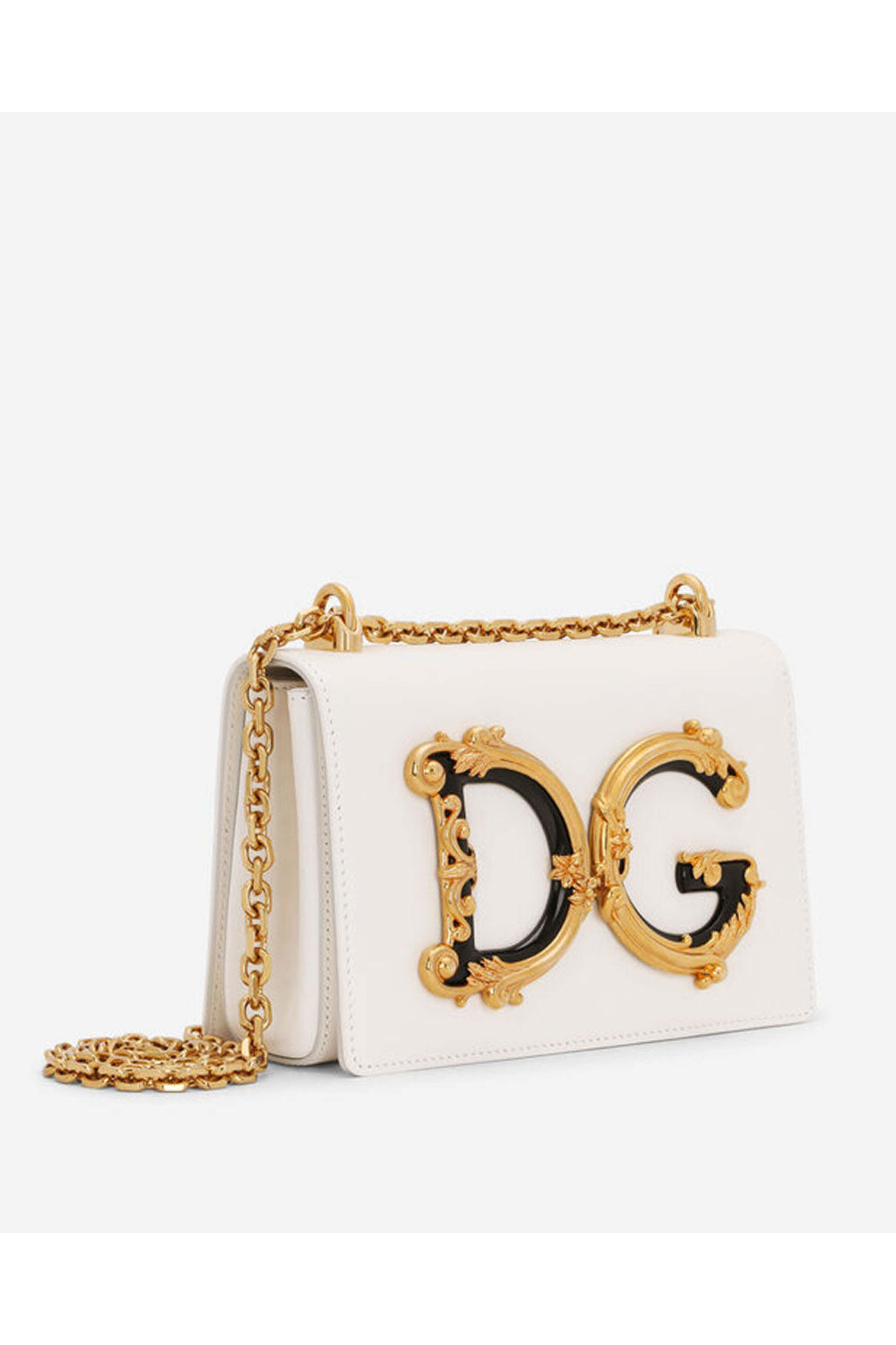 25SS new/Dolce & Gabbana DGレザーショルダーバッグ Bag White Calfskin DG Logo Bag crossbody bag in White for Women