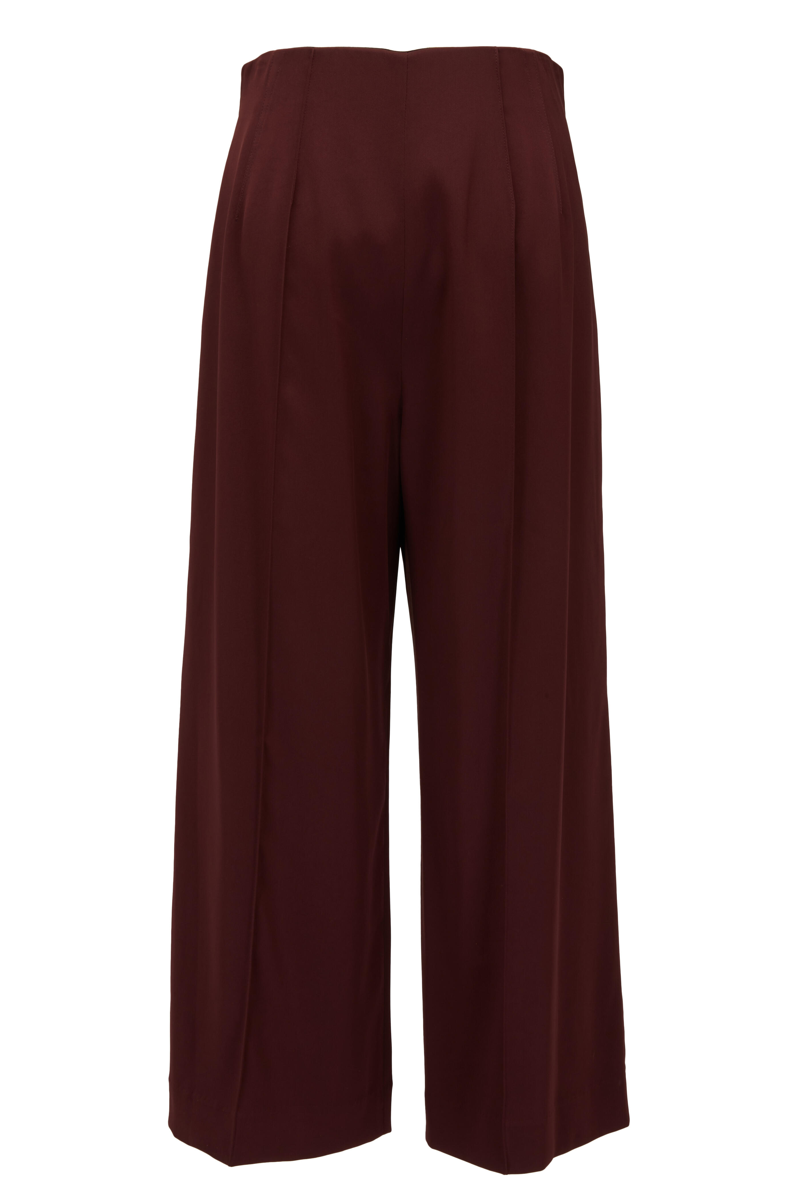 KZ_K Studio - Fonderie Burgundy Pintuck Pant