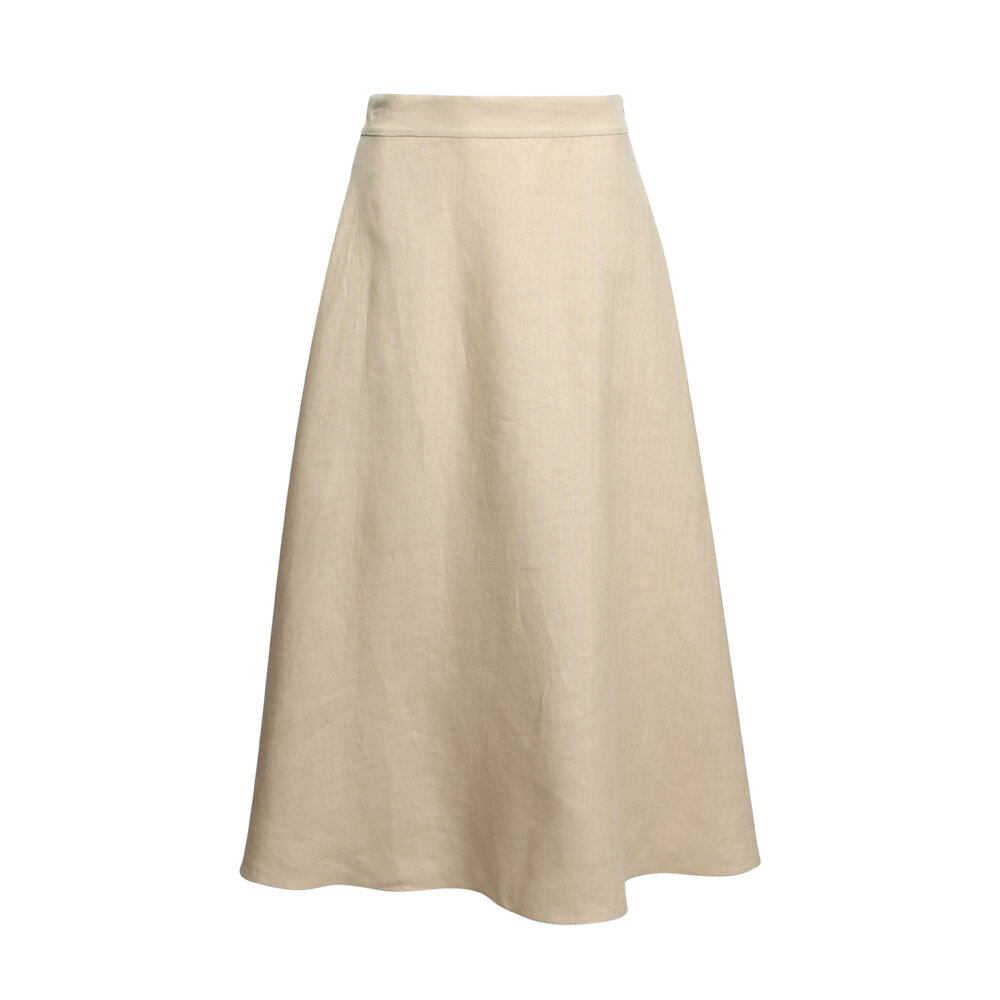 スカート Polo Ralph Lauren Glenn Knee Beige Silk Midi Skirt Polo Ralph Lauren Glenn Knee Beige Silk Skirt | THE LIST