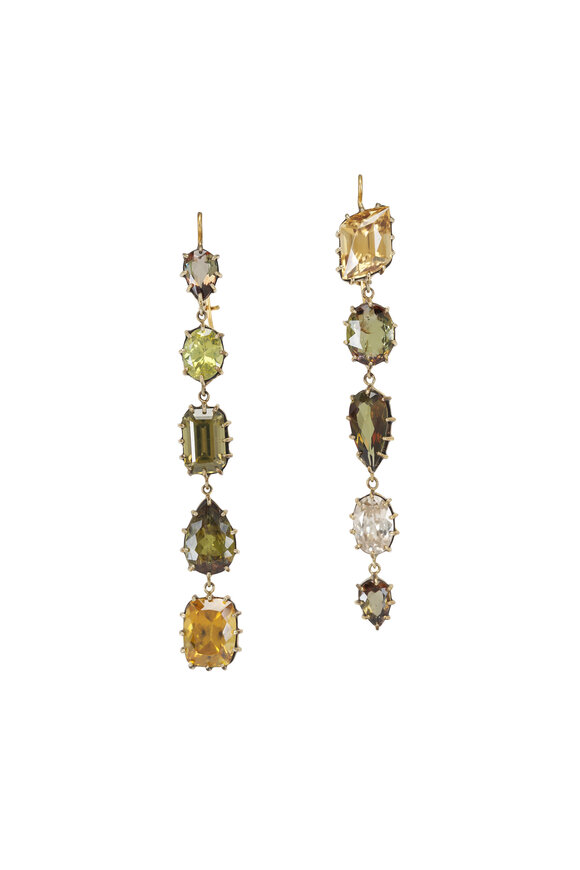 Renee Lewis Alexandrite & Zircon Drop Earrings