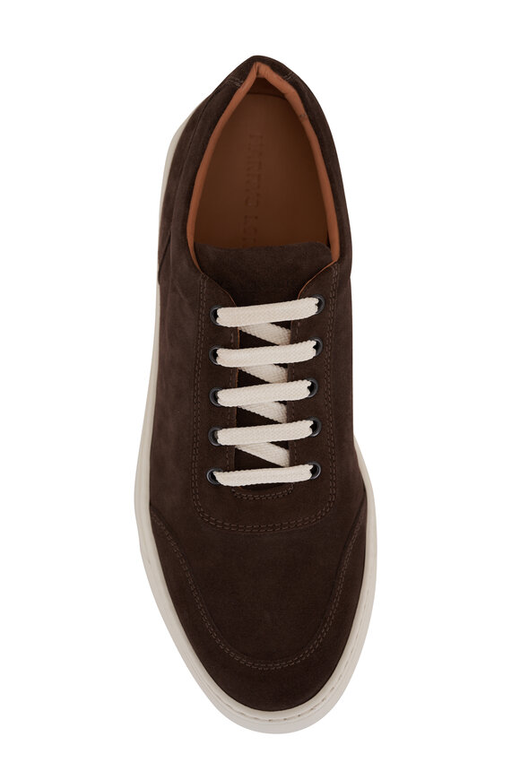 Harrys of London - Nimble Dark Brown Suede Sneaker