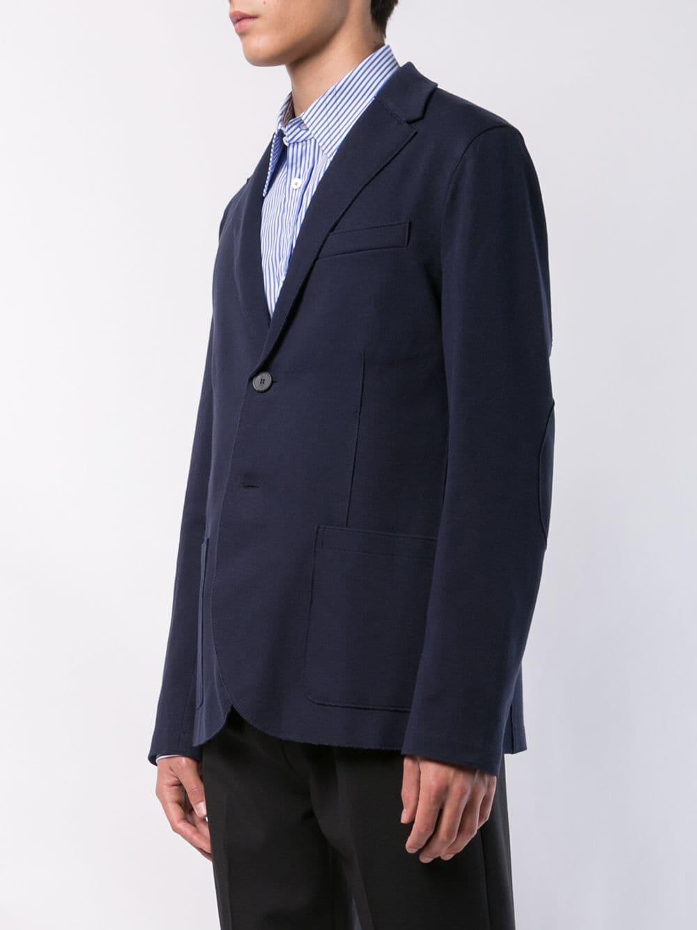 Harris Wharf - Navy Blue Piqué Sportcoat