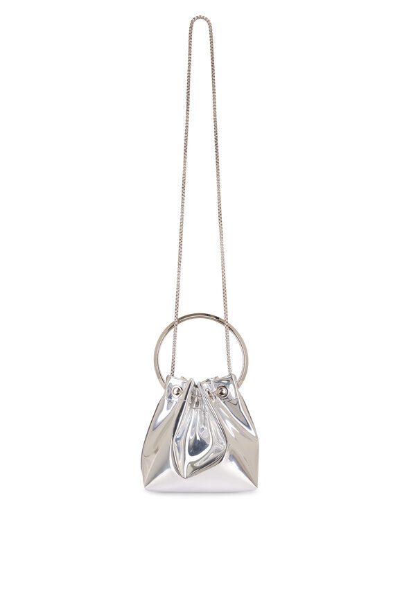Jimmy Choo Bon Bon Silver Mirror Top Handle Bag - view 2