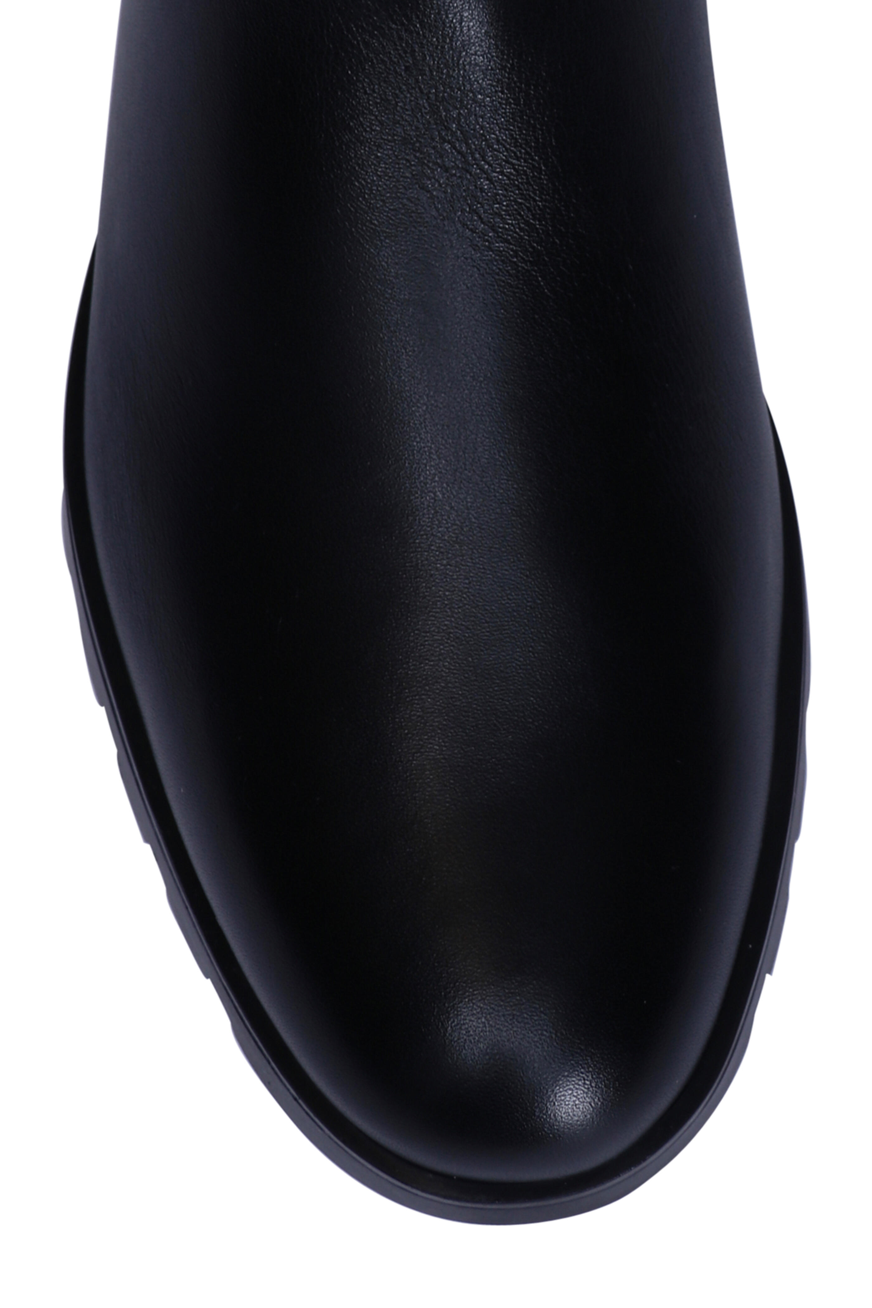 Santoni - Jean Black Leather Short Boot