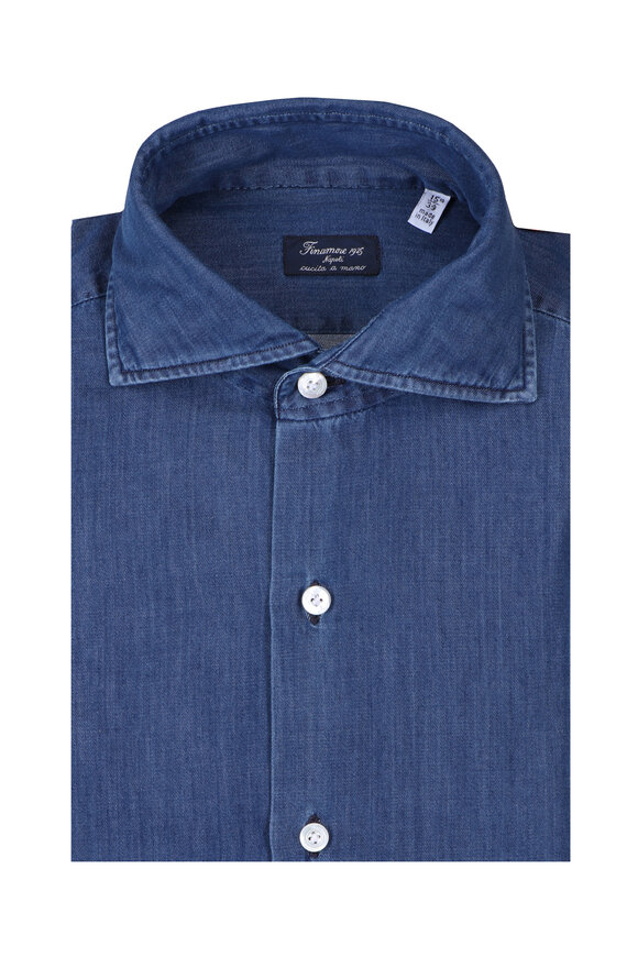 Finamore Carlo Riva Denim Sport Shirt - view 1