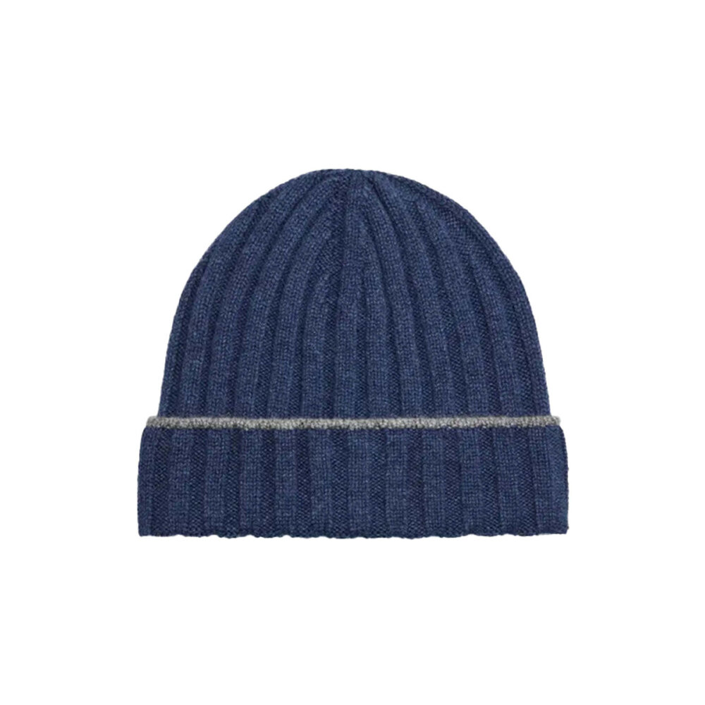 Brunello Cucinelli - Navy Blue Beanie | Mitchell Stores