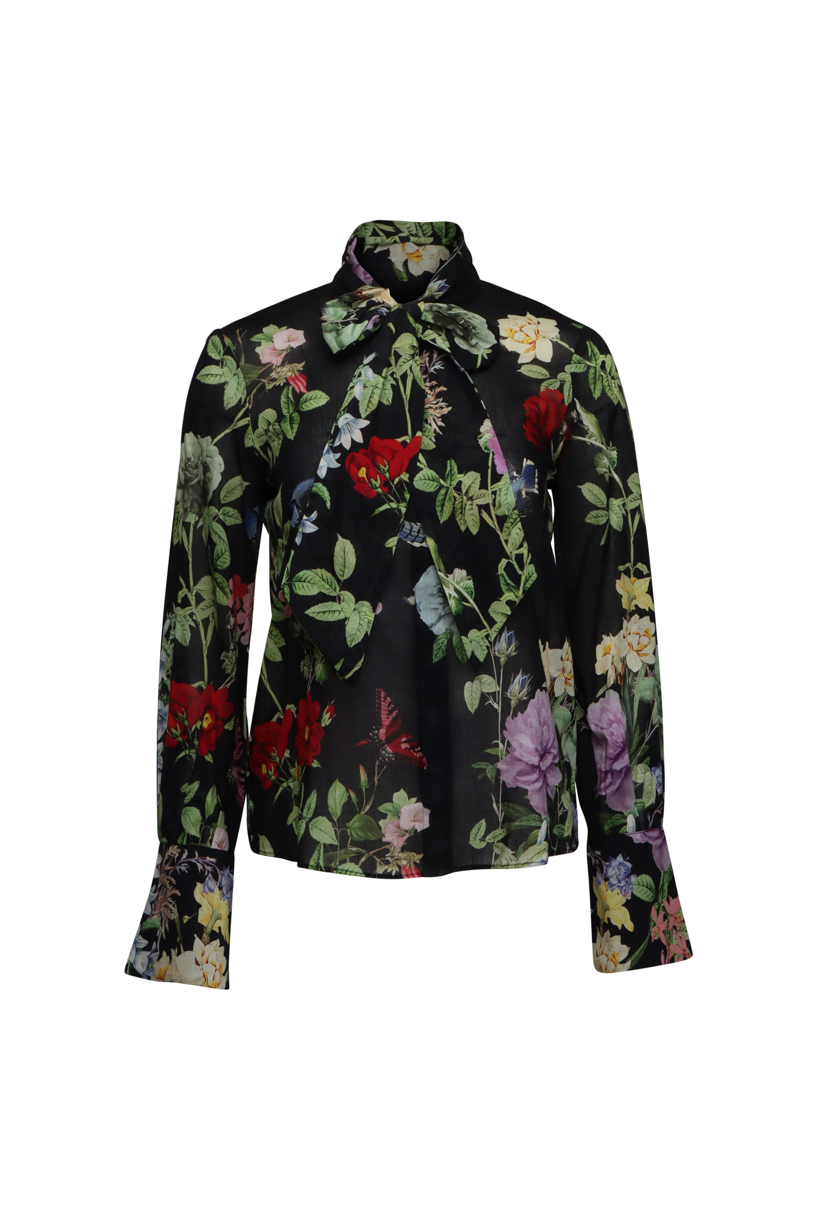 Alice & Olivia - Lloyd Venus Floral Button Down Blouse