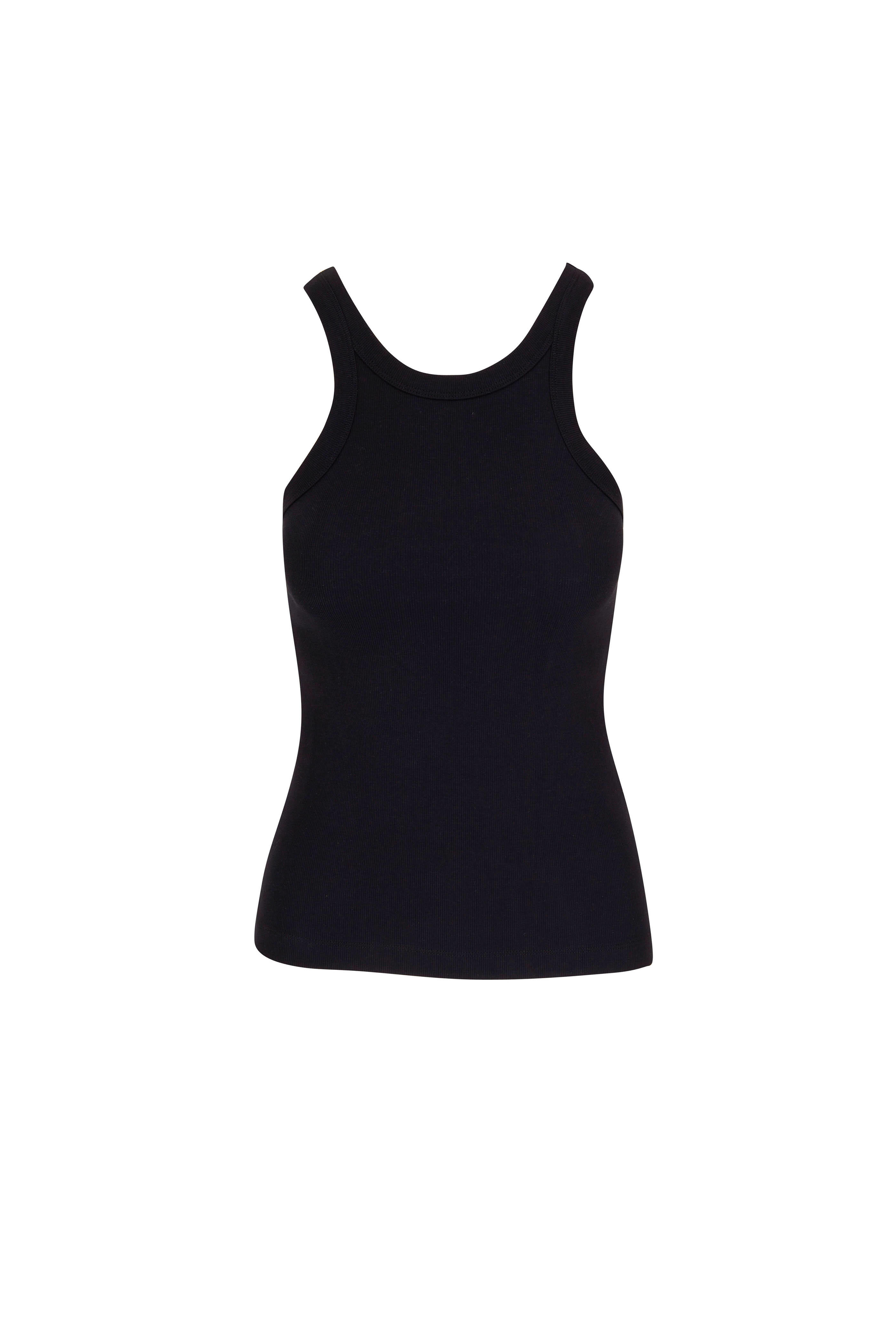 Curved rib tank black