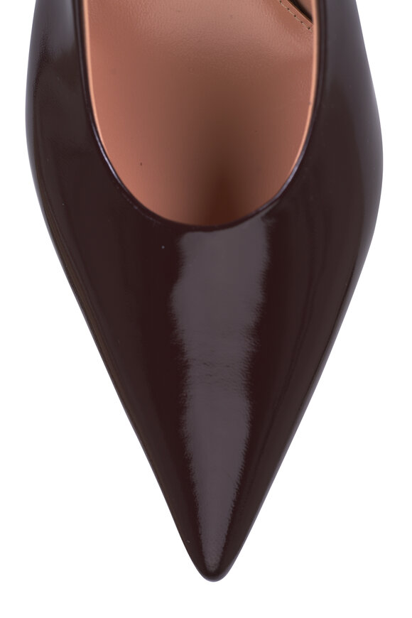 Gianvito Rossi Robbie Rouge Garance Leather Slingback, 55mm - view 5