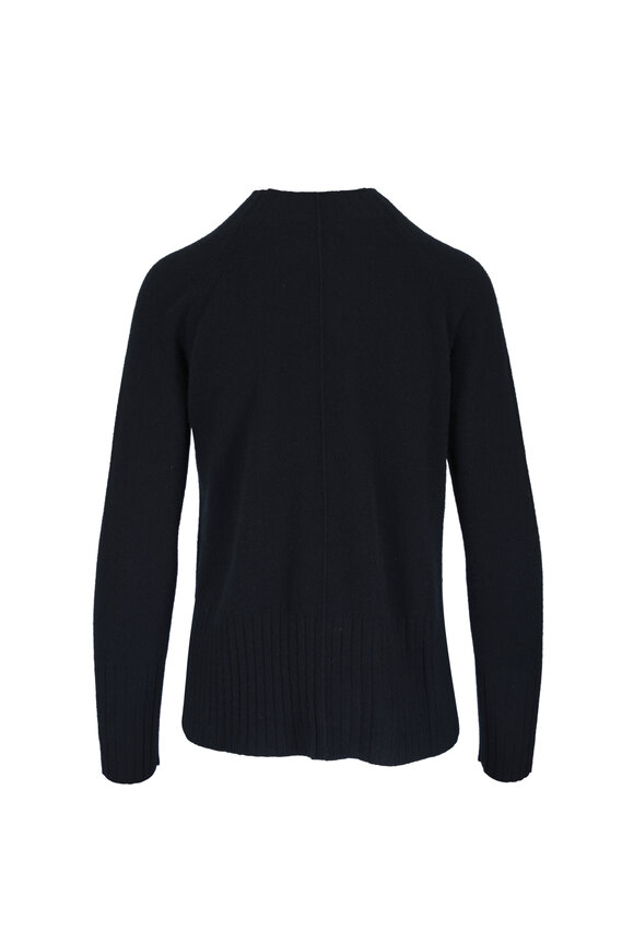 Kinross Black Cashmere Crewneck Sweater - view 2
