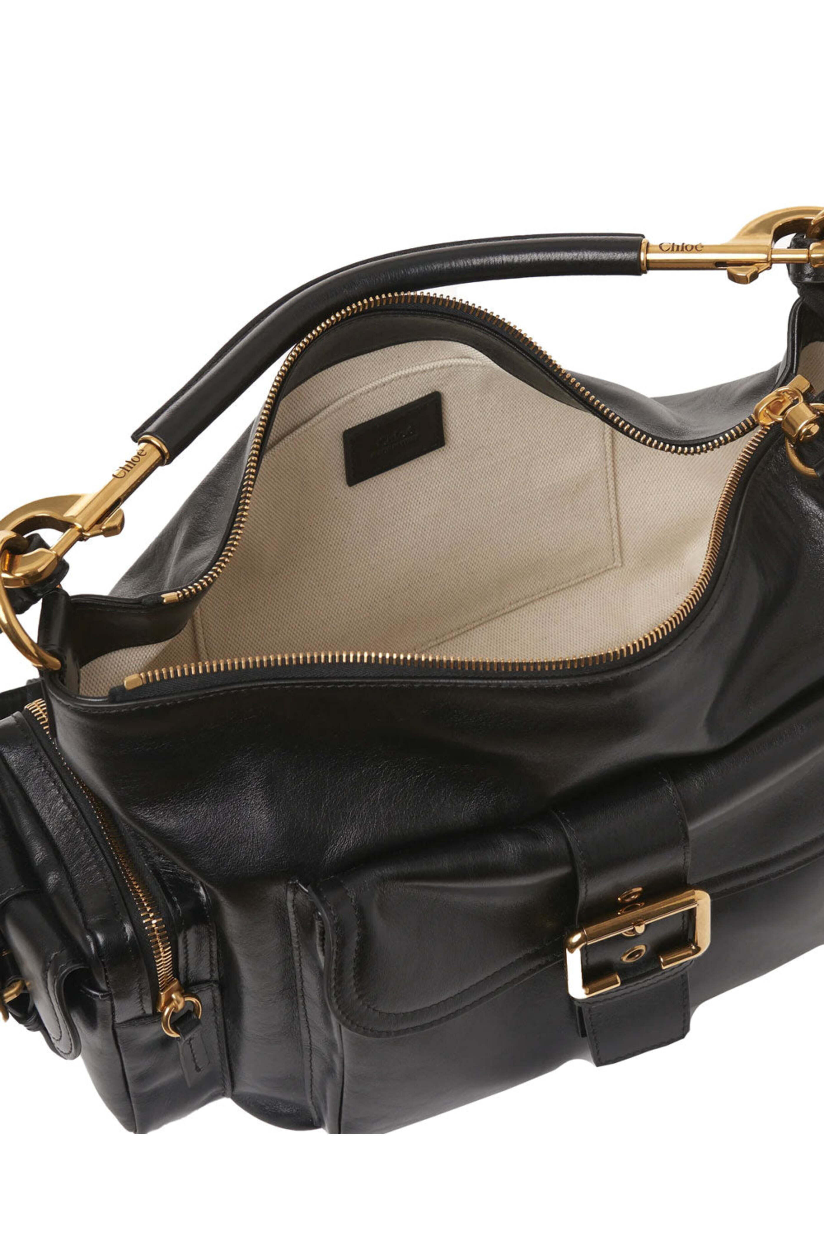 CHLOE CAMERA BAG ショルダーバッグ Chloé シャイニーレザー製カメラバッグ のブラック | Chloé JP