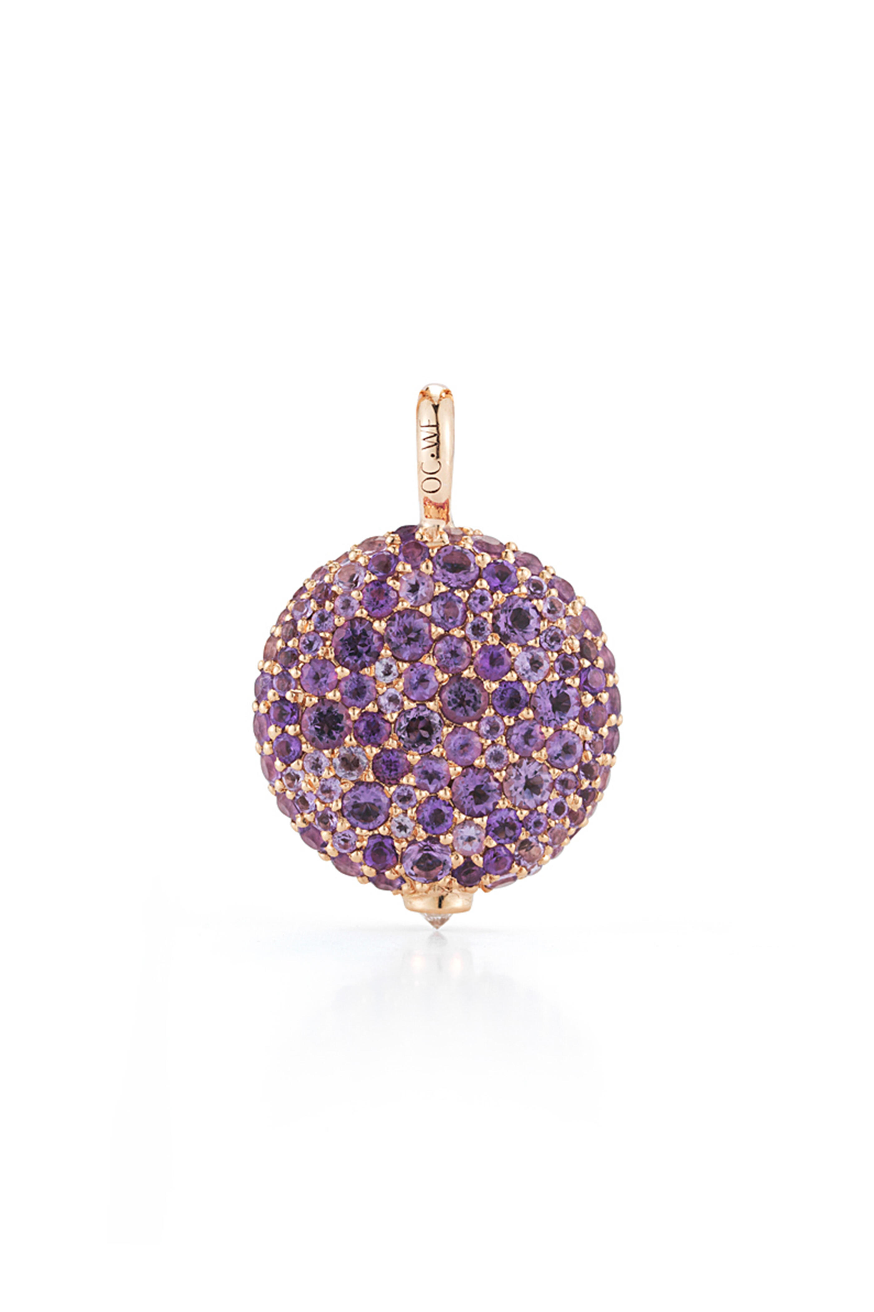 Walters Faith - OC x WF Rose Gold Amethyst Pebble Locket