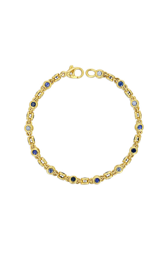 Aaron Henry Blue Sapphire Celebration Bracelet - view 1