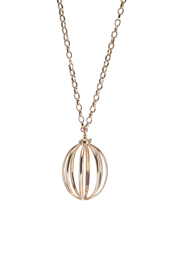 Katherine Jetter - Medium Cage Chain Pendant Necklace