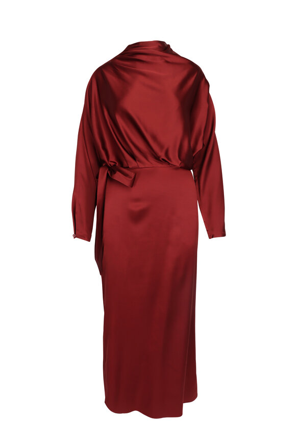 Staud Phoebe Ruby Silk Dress