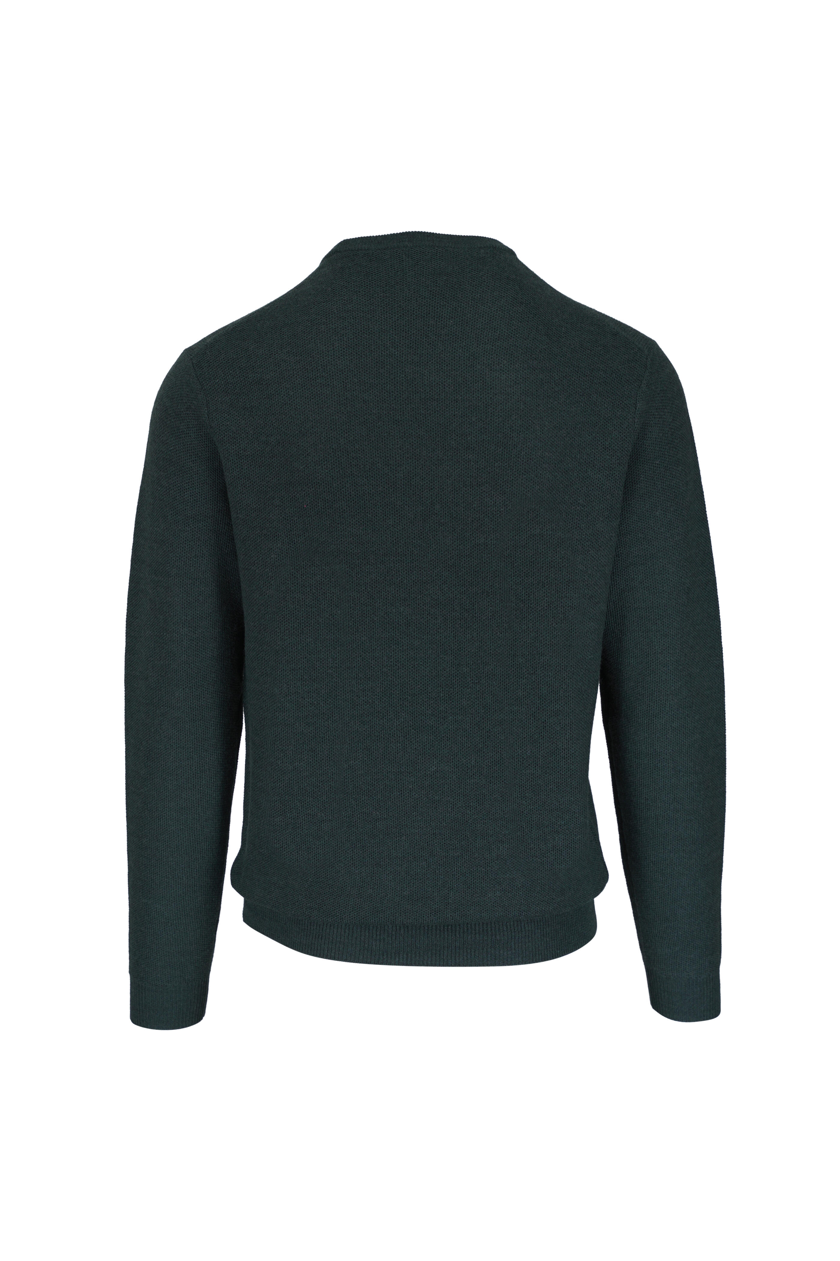 Peter Millar - Honeycomb Green Crewneck Sweater