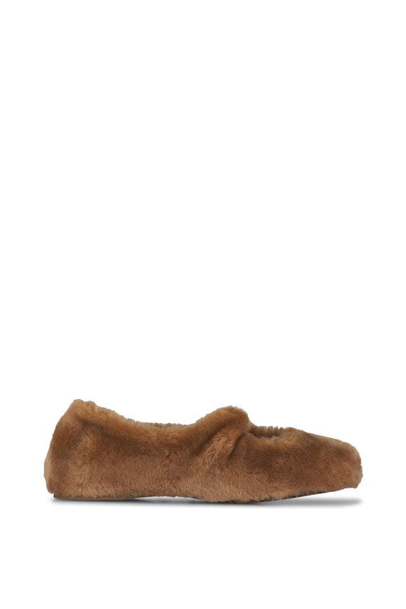 Loewe Oak Pebble Shearling Ballerina Flat - view 4