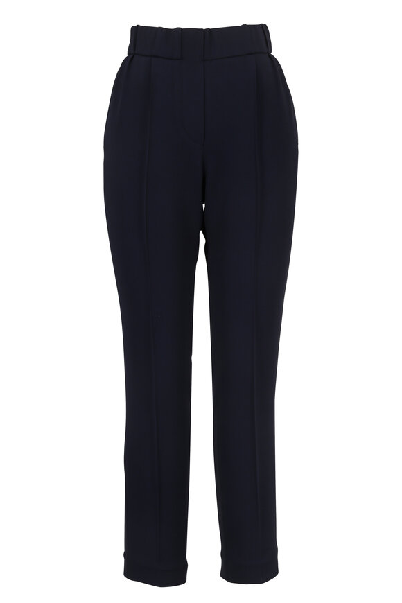 Brunello Cucinelli - Navy Pull-On Ankle Pant