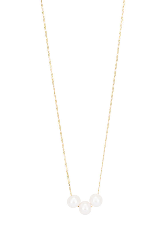 Cristina V. Triple Floating Freshwater Pearl Necklace - view 1
