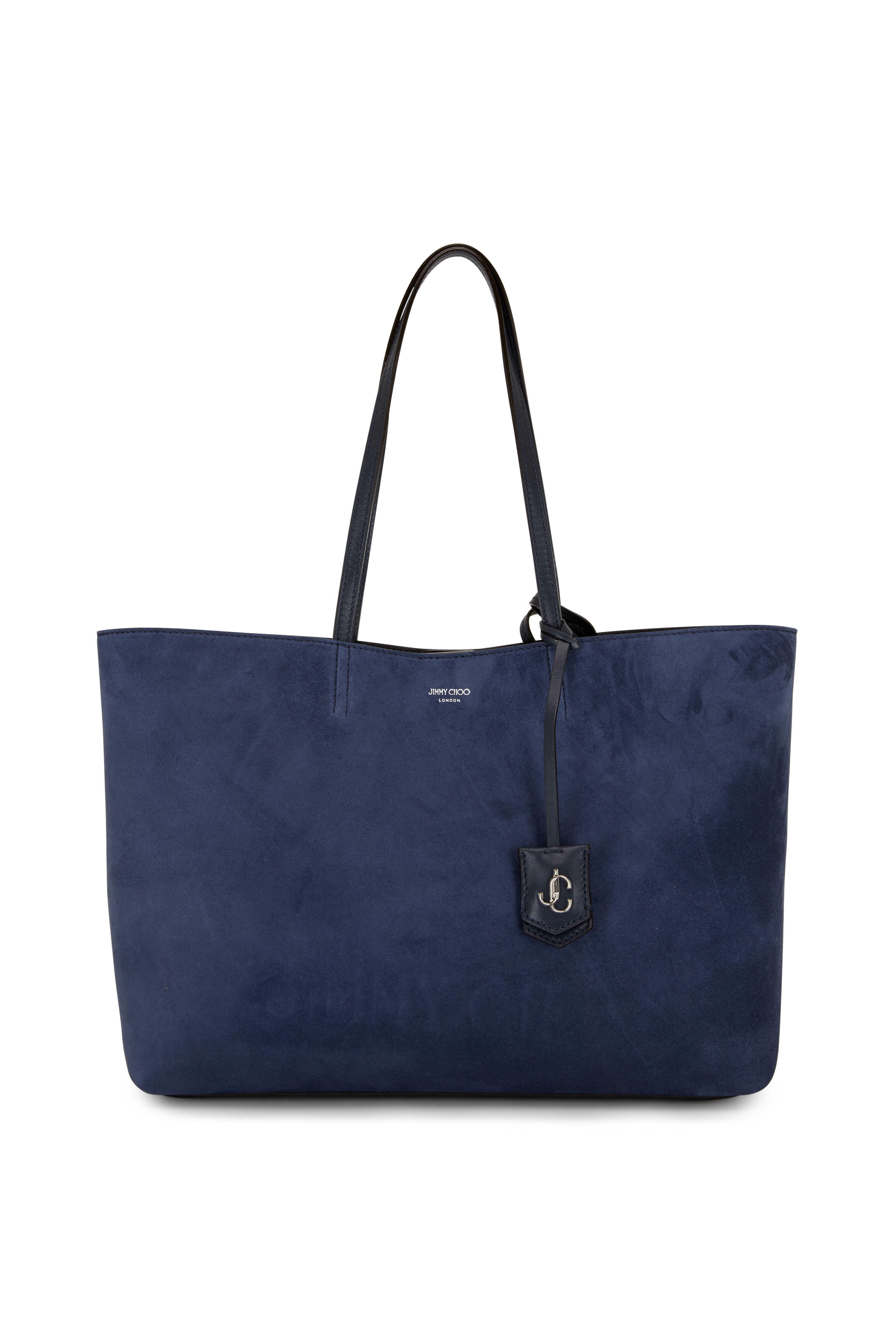 JIMMY CHOO ネイビー トートバッグ Jimmy Choo - Nnine2Five Navy Suede Tote | Mitchell Stores